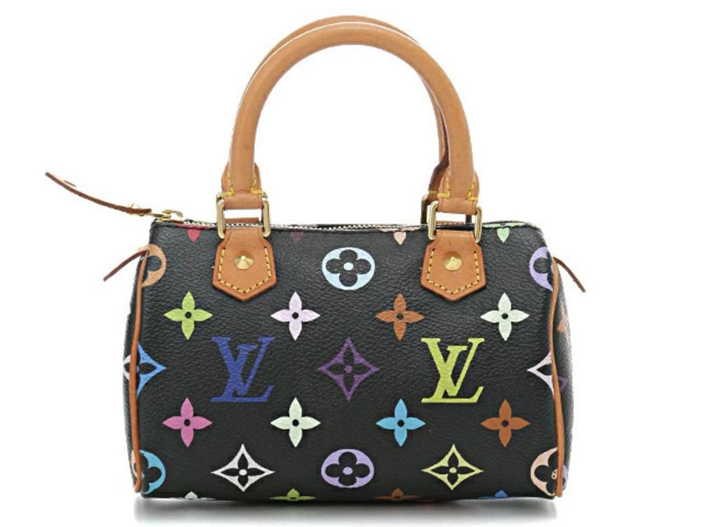 LOUIS VUITTON Bag Speedy Multicolor Noir Black